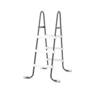 Intex 91cm Frame Steel Step Ladder Accessory For Above Ground Swimming Pool Grey