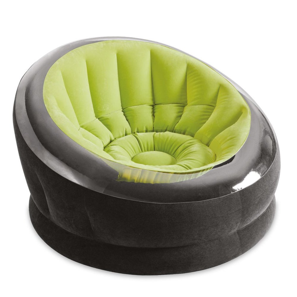 Intex Empire Green Chair 112x109x69cm Inflatable Indoor/Outdoor Sofa Lounge Seat