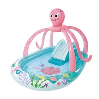 Intex Friendly Octopus Kids/Childrens Inflatable Pool Play Center Toy w/ Rings