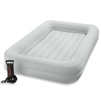 Intex Kidz Travel/Camping 168 x 107cm Inflatable Kids Air Bed Set w/Hand Pump