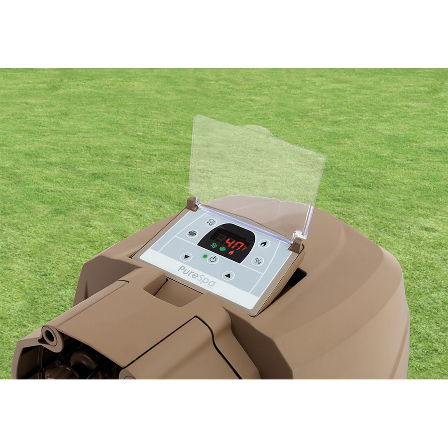 Intex Purespa 6 Person Portable 215x71cm Bubble Massage Spa Above Ground Tub Set