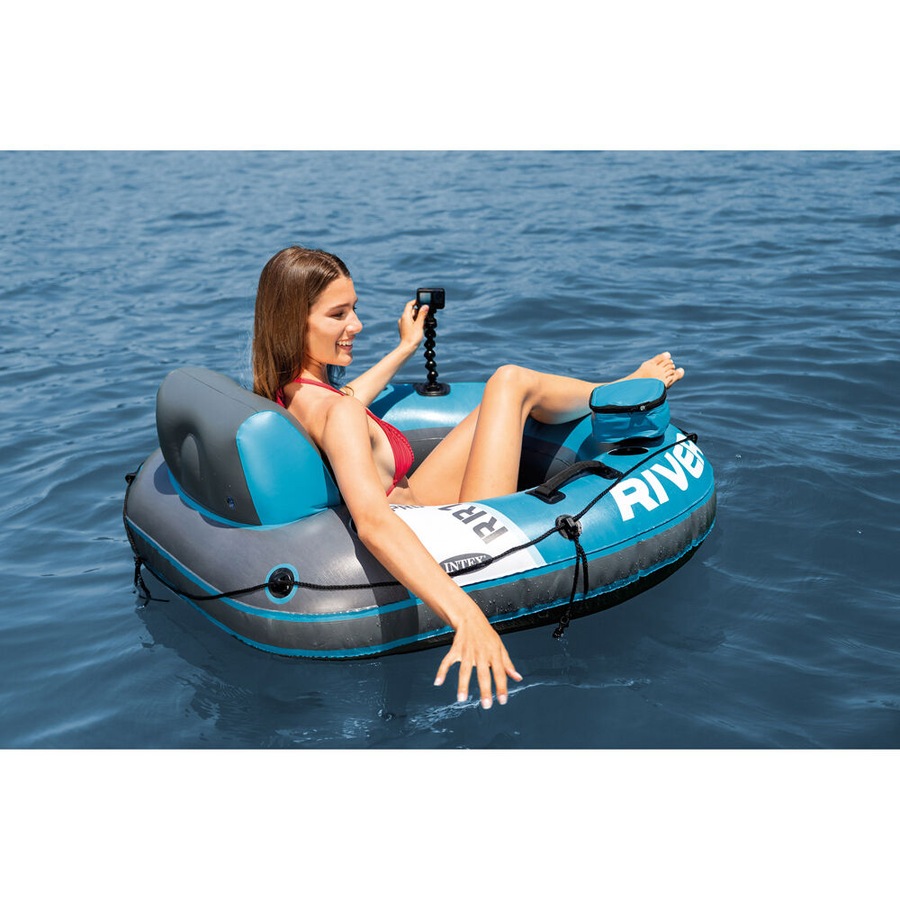 Intex River Run 1 Pro Inflatable Outdoor Floating Pool/Lake Water Tube