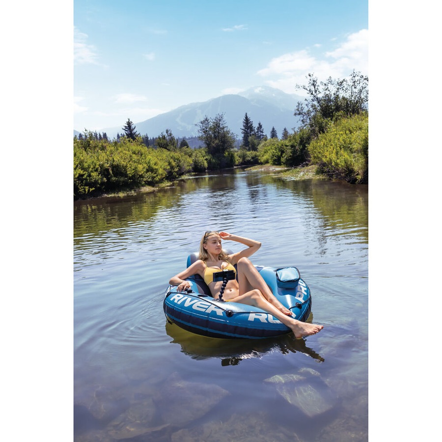 Intex River Run 1 Pro Inflatable Outdoor Floating Pool/Lake Water Tube