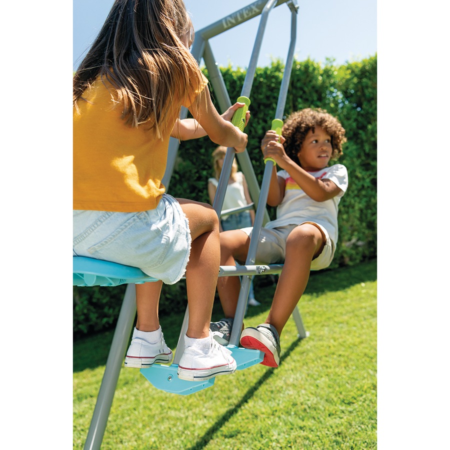 Intex Swing And Glide Four Feature SteelKids/Childrens Backyard Swing Set 3y+