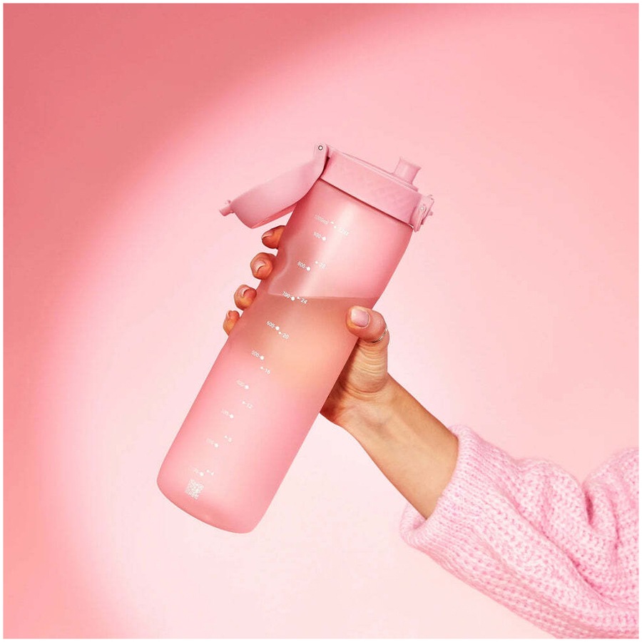 Ion8 Quench Recyclon Plastic Drink/Water Bottle Sport Tumbler Rose Quartz 1L