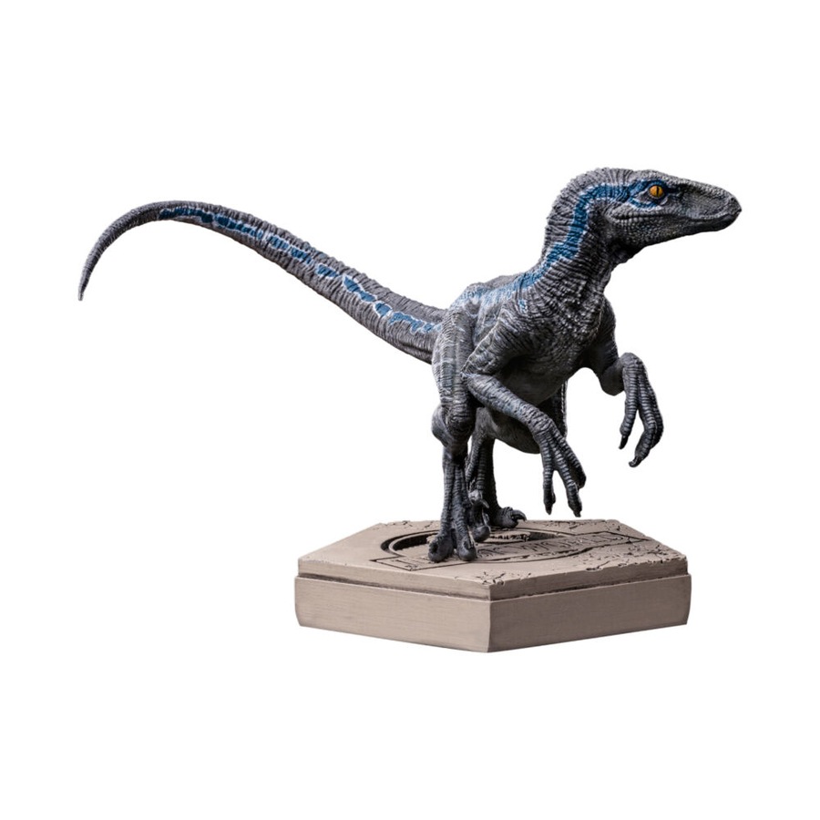 Jurassic World Velociraptor B Blue Statue Action Figure 3.5in