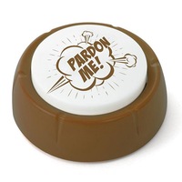 Is Gift Plastic The Fart Button Party Game/Toy w/ 10 Different Sound/Noise Brown