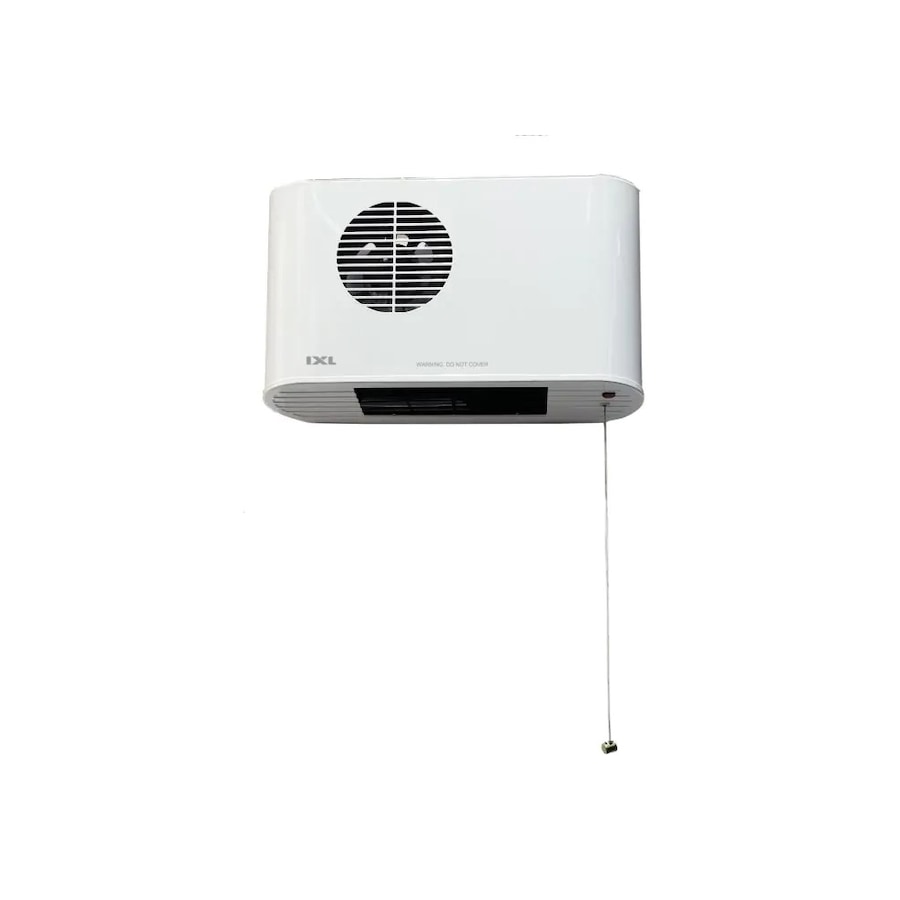 IXL 2400w Winflow Deluxe Wall Mounted Bathroom Fan Heater 350x220mm White