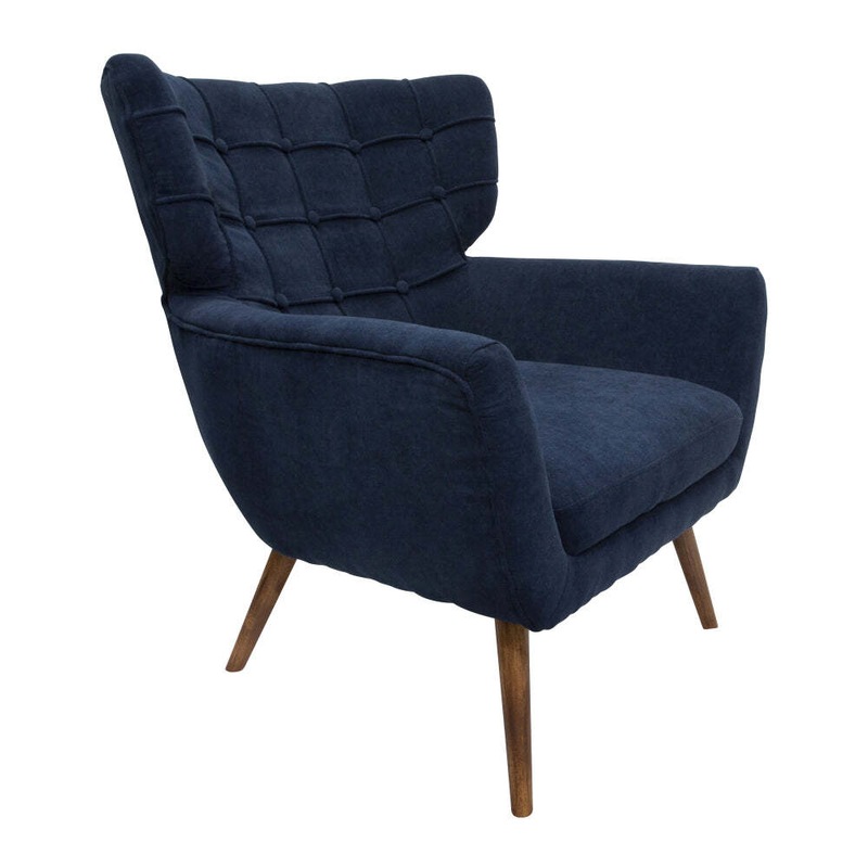 Buy J.Elliot Home Alessia 79x87cm Velvet Arm Chair Lounge Furniture ...