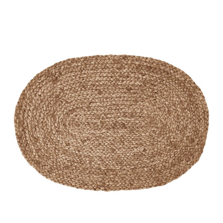 J.Elliot Home Madden Jute Placemat 4 Pack Oval 35x50cm Natural Home Decor