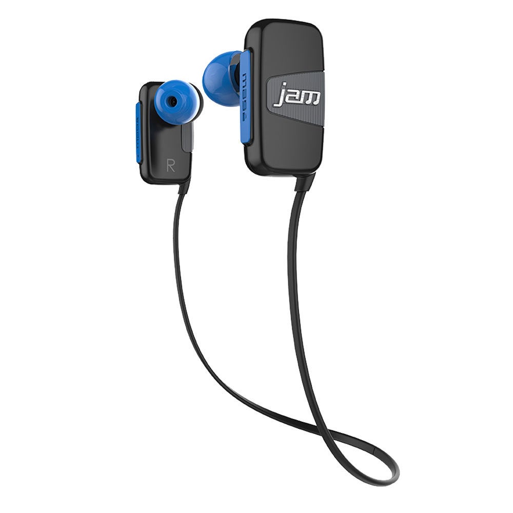 JAM Transit Mini Buds Bluetooth Sport Headset Wireless Earphones Sweatproof Blue