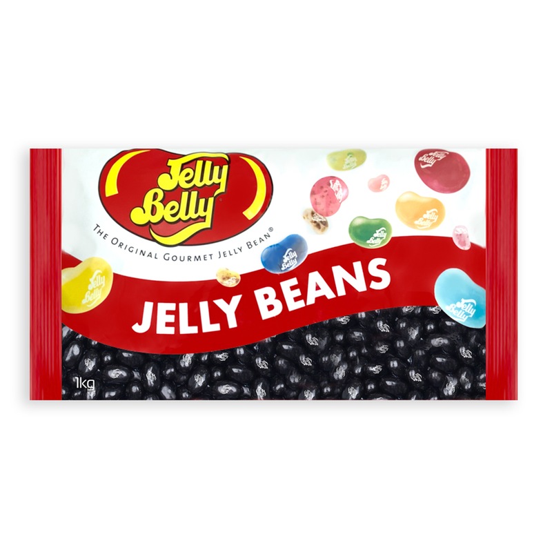 Buy Jelly Belly Liquorice 1kg Jelly Bean Bag Chewy Sweet Confectionery ...