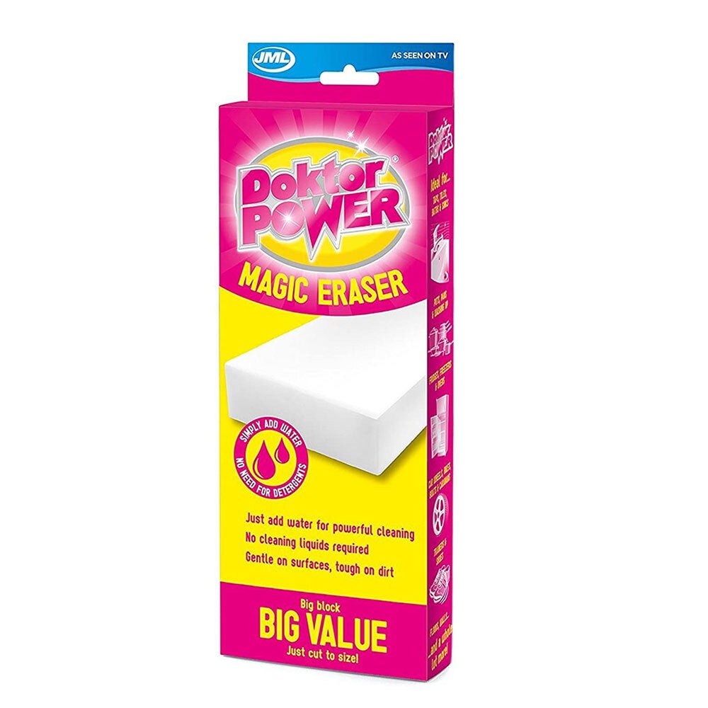 JML 31cm Doktor Power Magic Cleaning Block Sponge Stain Eraser Surfaces Cleaner