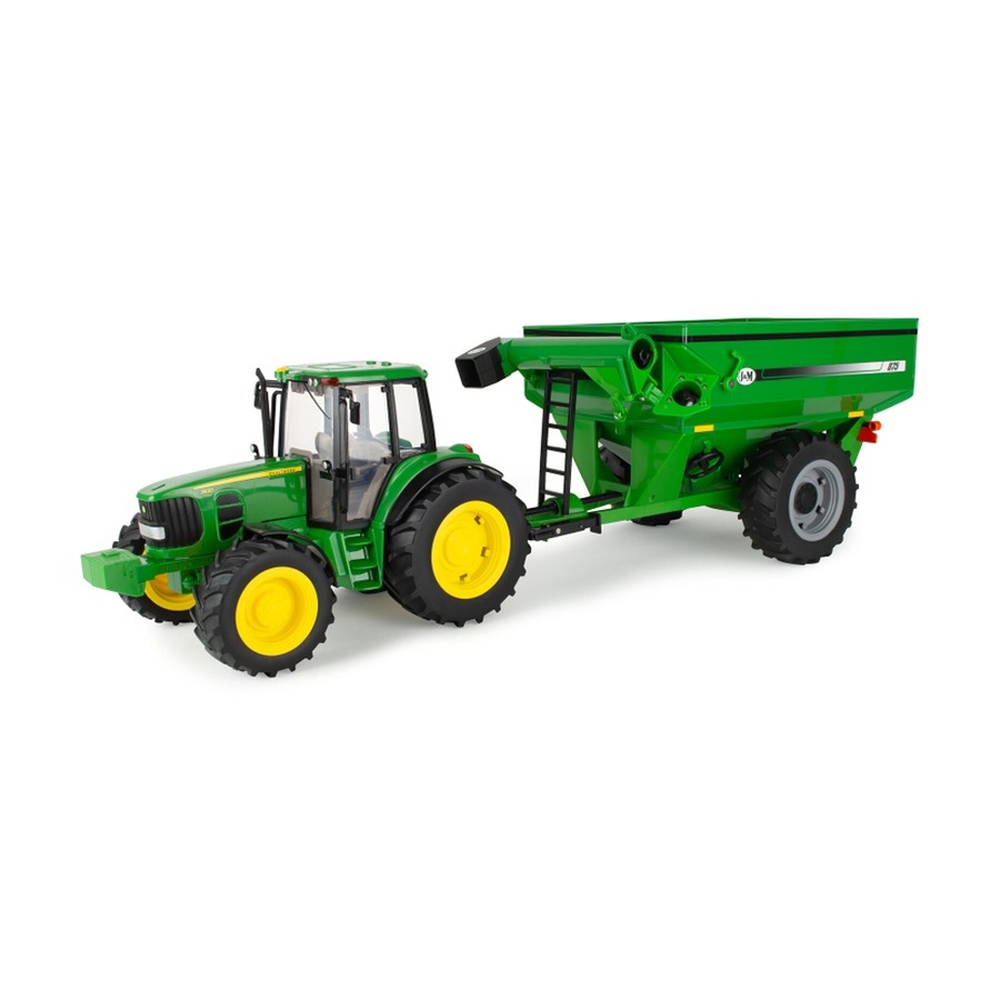 John Deere 1:16 Big Farm 7430 Tractor Toy Playset W/ Grain Cart 3y+