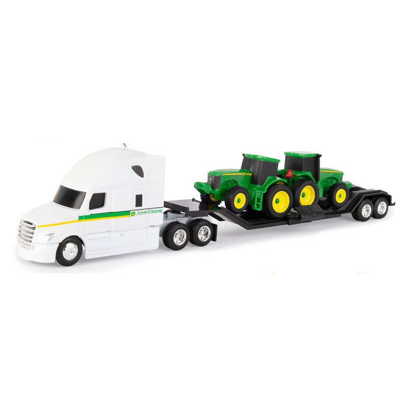 John Deere 1:64 Mini Die-Cast Farm Vehicle Hauler Semi Truck Kids Toys 3y+ White