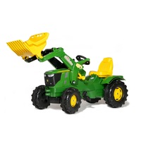 John Deere 142cm 6210R Ride-On Kids Tractor/Truck Play/Toy/3y+ Vehicle w/ Loader