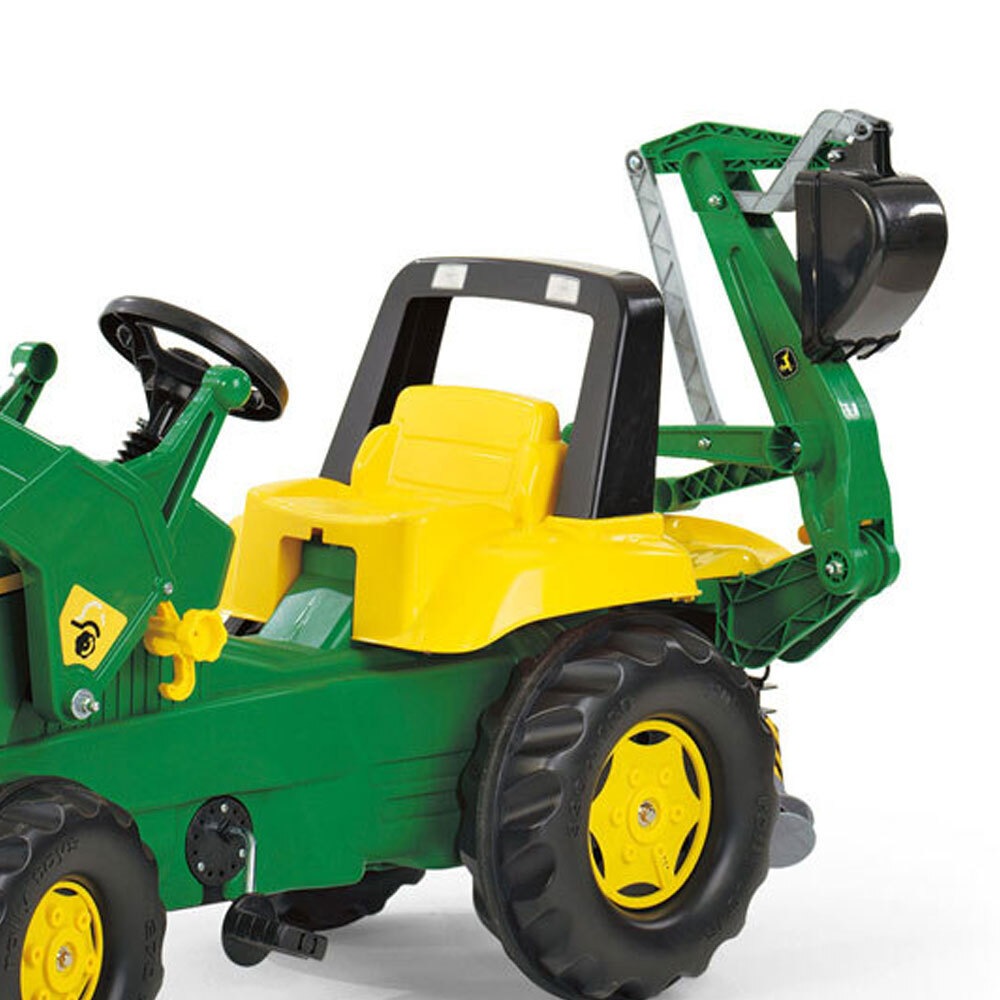 John Deere 164.5cm Ride On Kids Tractor Truck Toys Play 3y w Loader Excavator