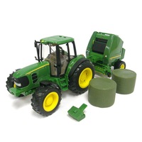 John Deere Ertl 1:16 Big Farm Tractor & Hay Baler/Toy/Kids/Children/Play/3yr+