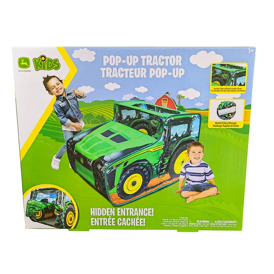 John Deere Life-Size Kids/Childrens Realistic Pop-Up Tractor Tent Toy 3Y+