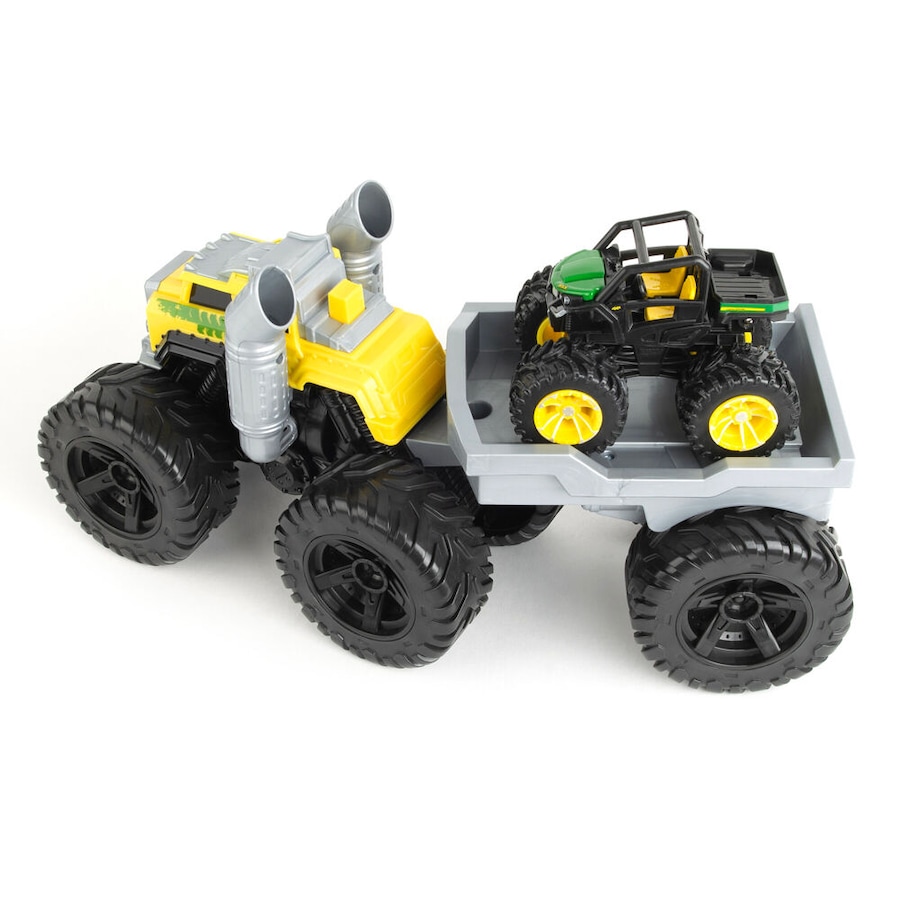 John Deere Monster Treads Roaring Rev Up Hauler Vehicle Toy 36x22cm Kids 3y+