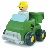 John Deere Push & Go Truck Kids/Boys Vehicle Dump/Tilt Box Toys/Play 12m+ Green