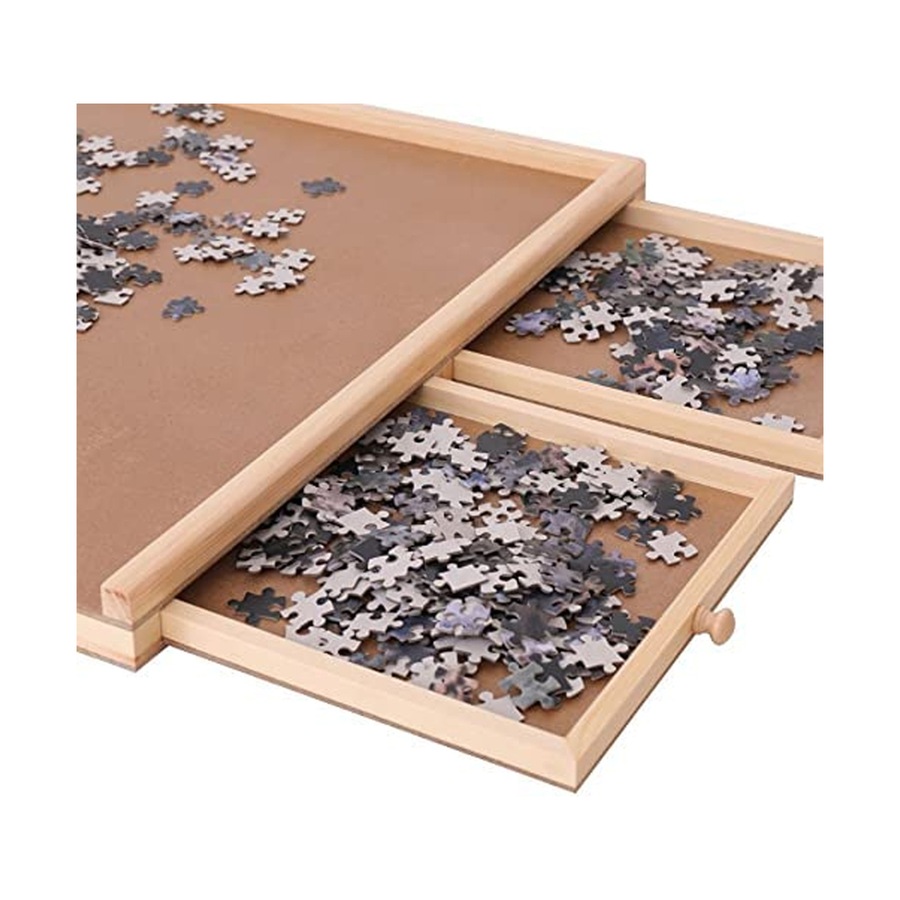 Joka Portable Puzzle Wooden Table/Holder w/ 4 Storage Draws 1500pc/90 x 67cm