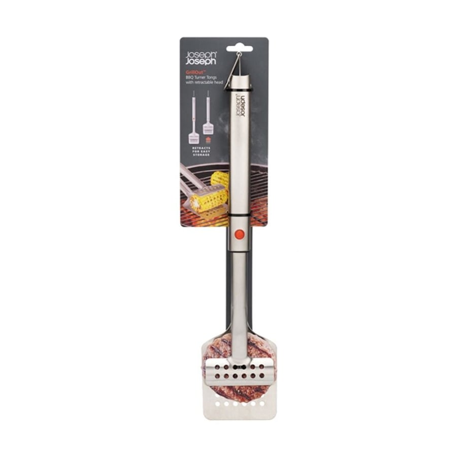 Joseph GrillOut BBQ Turner Tongs Retractable & Easy Clean Stainless steel