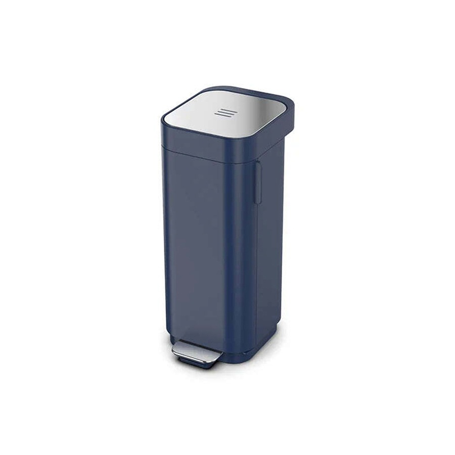 Joseph Joseph Porta 40L/99cm Pedal Bin Garbage Rubbish Trash Can Midnight Blue