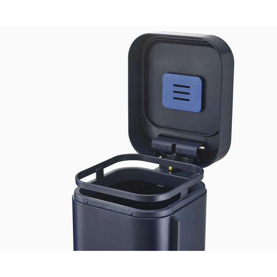 Joseph Joseph Porta 40L/99cm Pedal Bin Garbage Rubbish Trash Can Midnight Blue