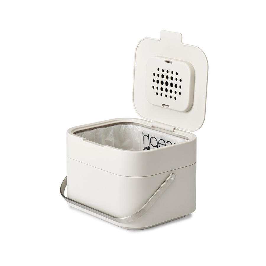 Joseph Joseph Stack 4 Food Waste Caddy Bin 23.5cm Kitchen Flip Top Rubbish Bin