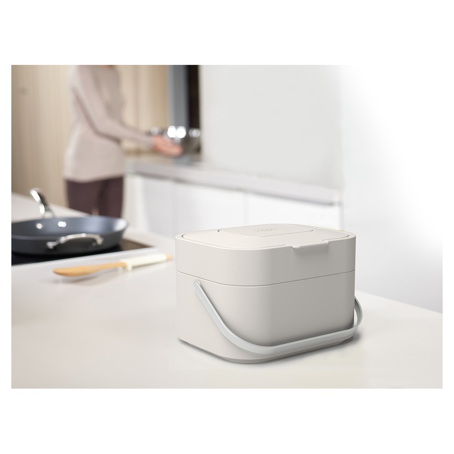 Joseph Joseph Stack 4 Food Waste Caddy Bin 23.5cm Kitchen Flip Top Rubbish Bin