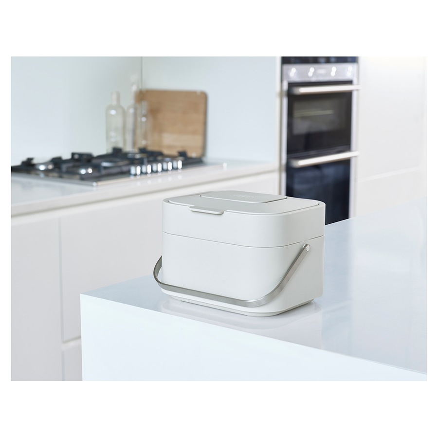 Joseph Joseph Stack 4 Food Waste Caddy Bin 23.5cm Kitchen Flip Top Rubbish Bin