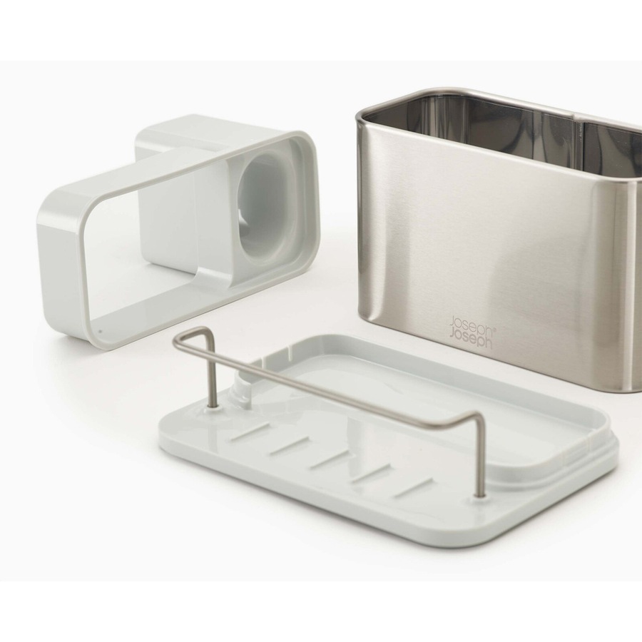 Joseph Joseph Surface Stainless Steel Sink Tidy Organiser 18x13cm Light Stone
