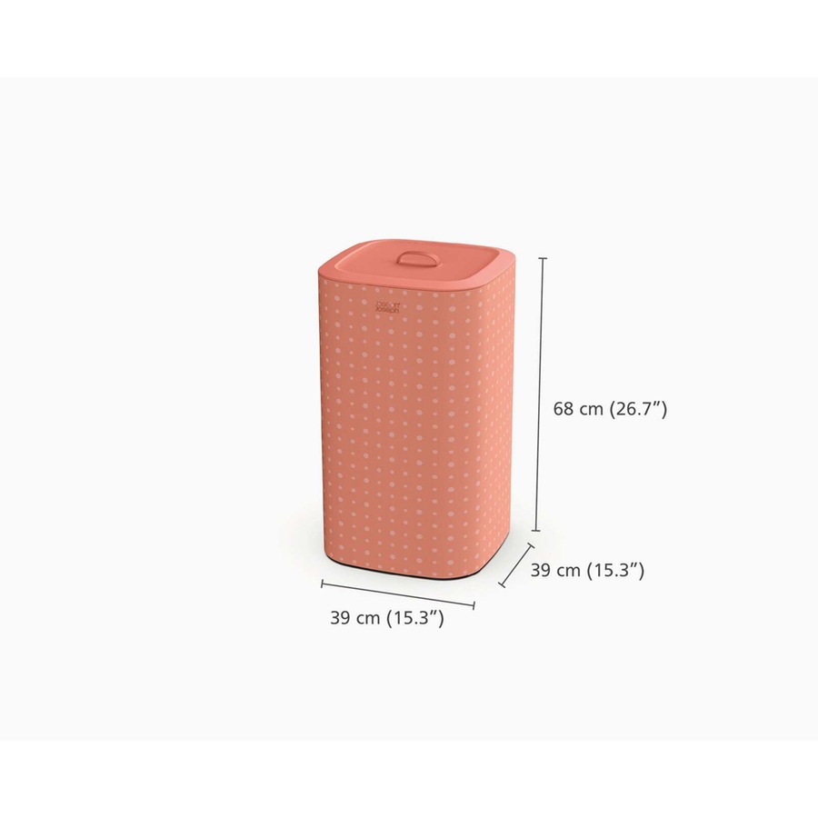 Joseph Joseph Tota Pop 60L/71cm Laundry Basket Clothes Storage Organiser Coral