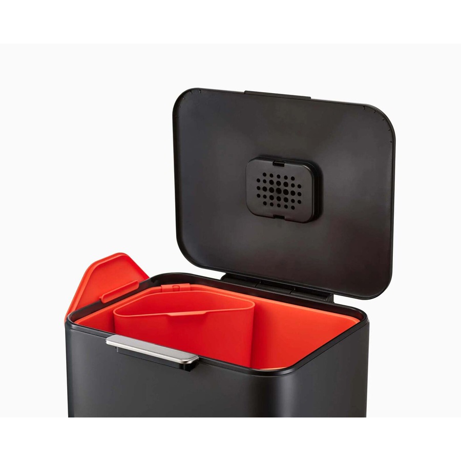 Joseph Joseph Totem Max 60L/81cm Waste & Recycling Rubbish Bin Carbon Black