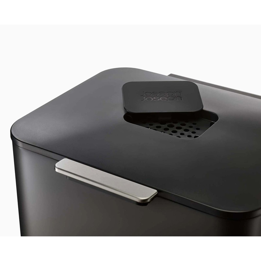 Joseph Joseph Totem Max 60L/81cm Waste & Recycling Rubbish Bin Carbon Black