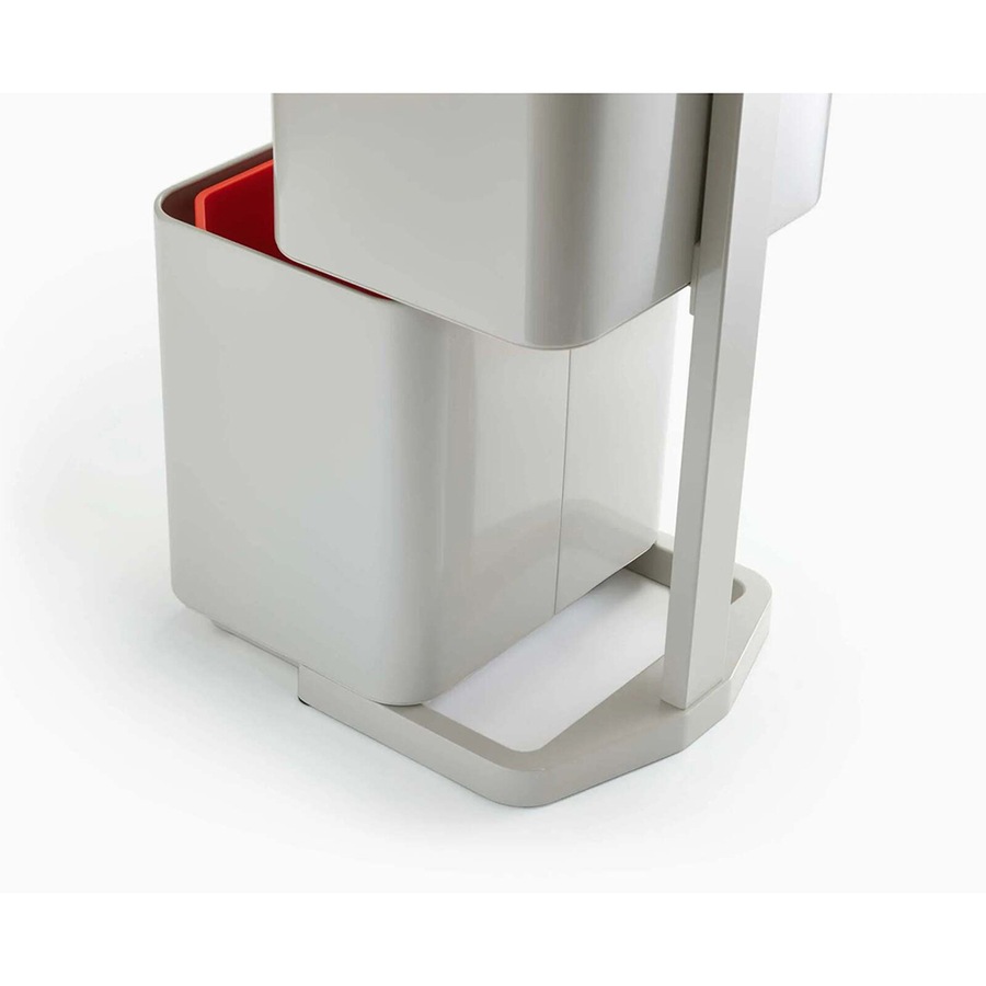 Joseph & Joseph Totem Max 60L Waste & Recycling Bin Garbage Storage w/ Lid Stone