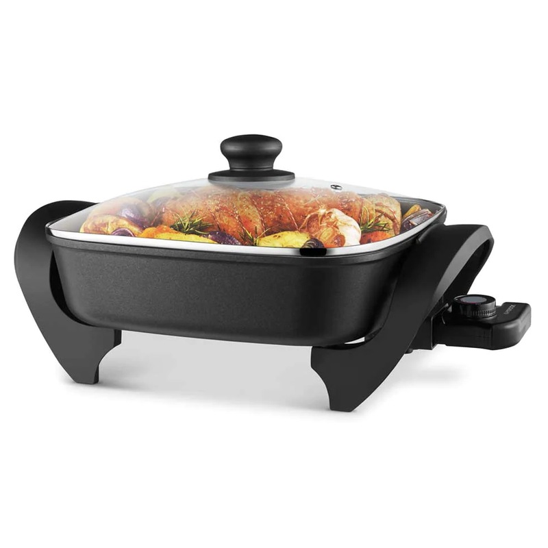 Buy Kambrook Extra Deep Portable Benchtop Square Frypan Hot Plate Set