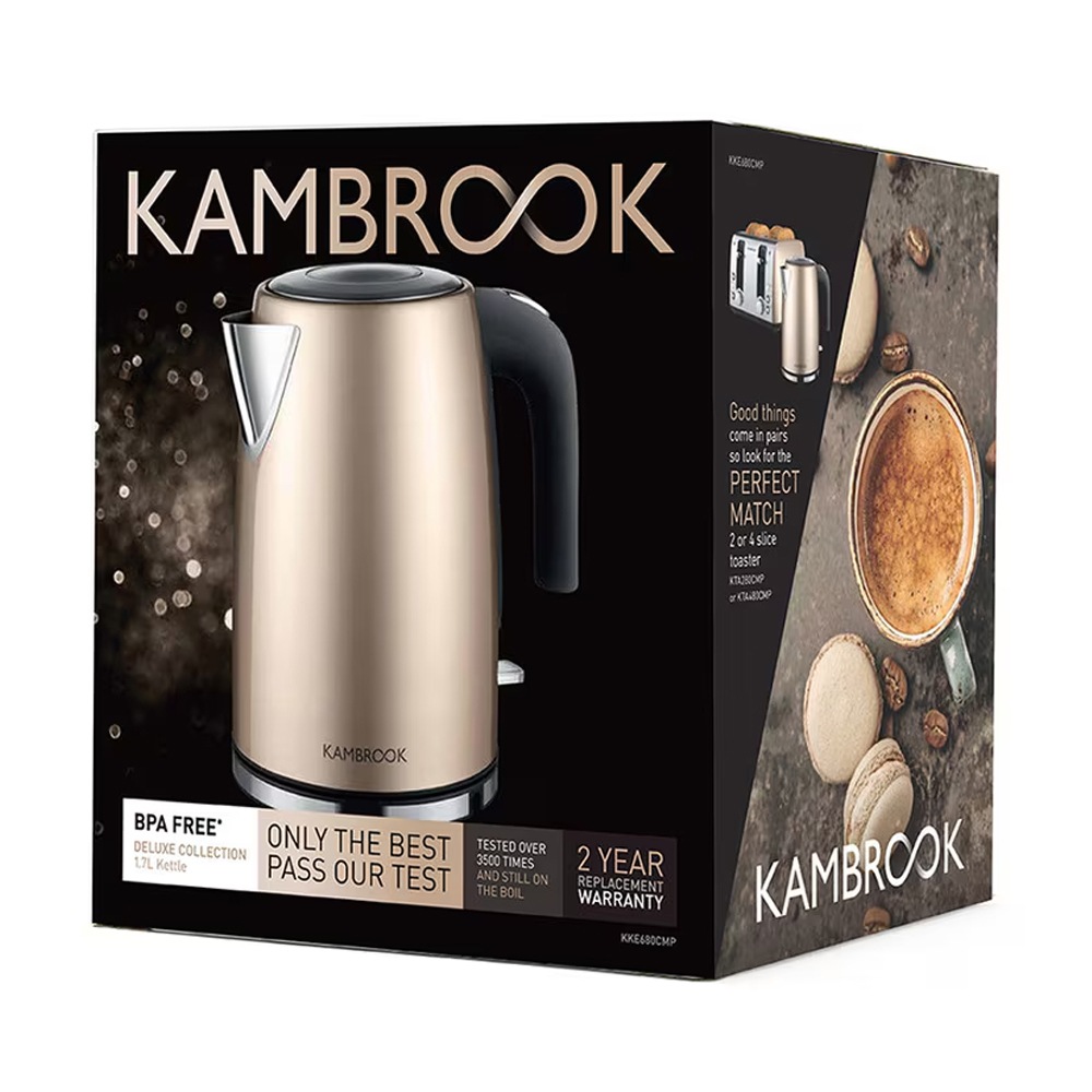 Purely Perfect Kambrook Electric Kettle Stainless Steel Kettle