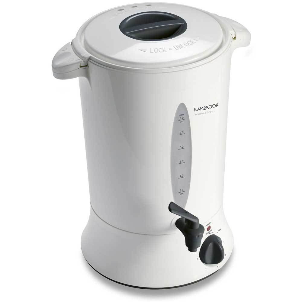 Kambrook KUR10 32 Cup/8L Electric Hot Water Urn Boiler Warmer Kettle Tap White