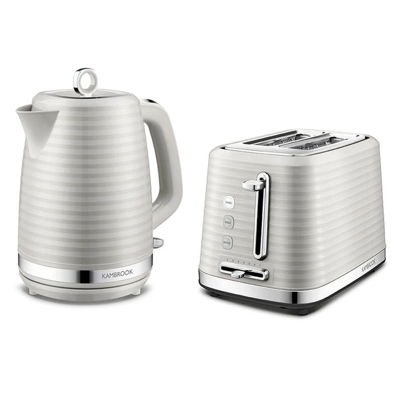 Buy Kambrook Textured 1.7L Kettle And 2 Slice Toaster w/Removable Crumb ...