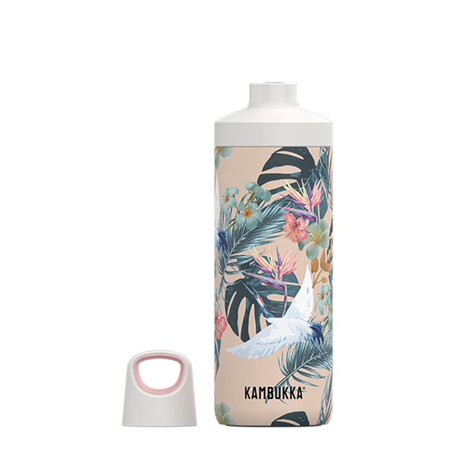 Kambukka Reno 500ml Vacuum Insulated Bottle Stainless Steel Paradise Flower