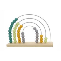 Kaper Kidz Calm & Breezy Rainbow Abacus Olive Children's/Kids Play Toy 18m +