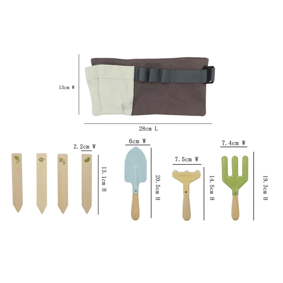 Kaper Kidz Toddler/Children's Outdoor Garden Belt With Tools & Name Tag 3+