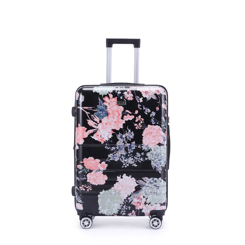 Buy Kate Hill Bloom Luggage Medium Wheeled Trolley Hard Suitcase Floral ...