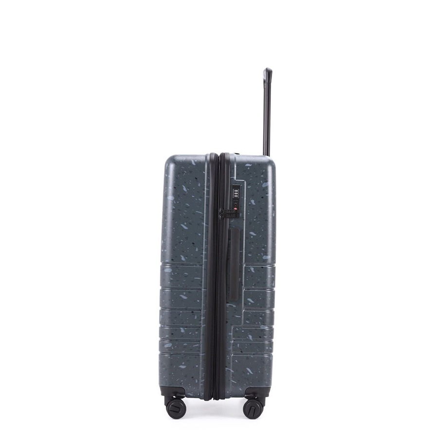 Kate Hill Terrazzo Large Travel Luggage Suitcase Lightweight 76x36cm Black