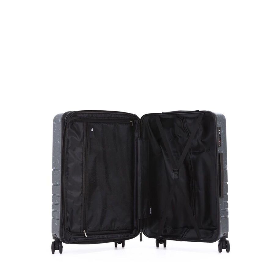 Kate Hill Terrazzo Large Travel Luggage Suitcase Lightweight 76x36cm Black