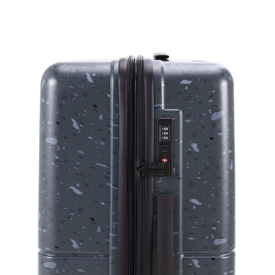 Kate Hill Terrazzo Large Travel Luggage Suitcase Lightweight 76x36cm Black