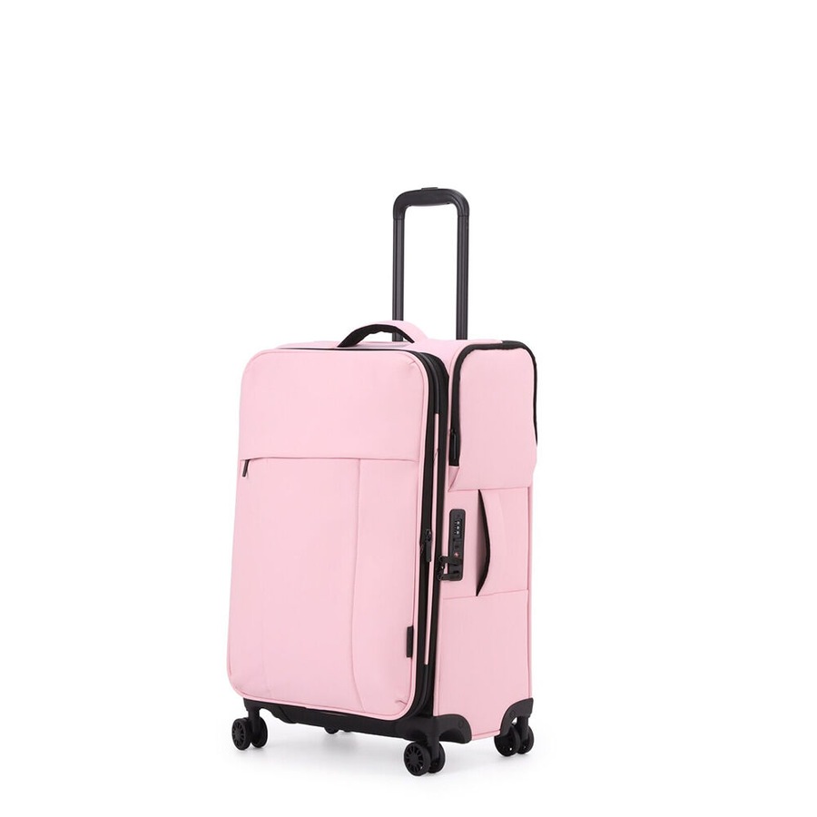 Kate Hill Willow Medium Travel Luggage Suitcase Lightweight 60x30cm Pink