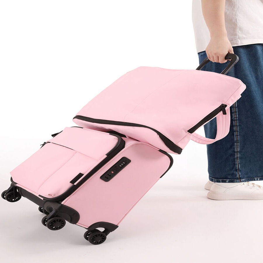 Kate Hill Women's Willow Expandable Shoulder Tote Bag Casual 50x34cm Pink